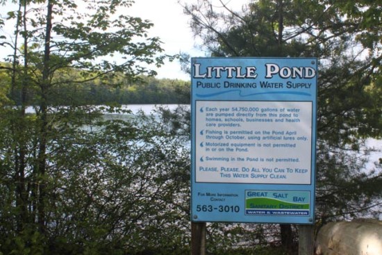 sign at Little Pond